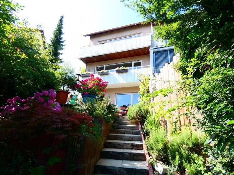 Blick vom Garten Reihenendhaus Neustadt