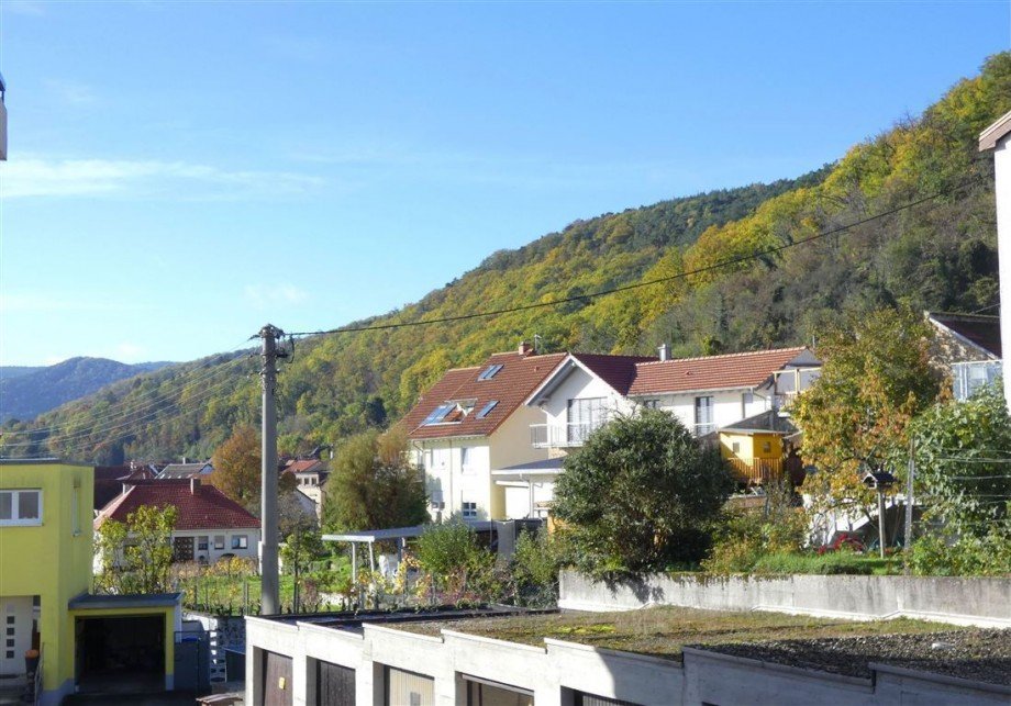 Blick vom �berdachten Balkon Etagenwohnung Neustadt