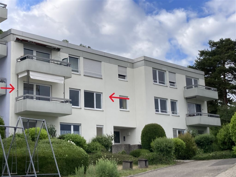 Au�enansicht Ost mit Einzeichnung Etagenwohnung Neustadt