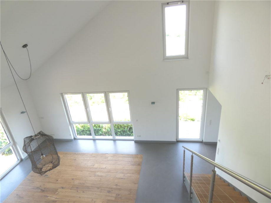 Galerieblick auf die Wohnebene Penthousewohnung Neustadt