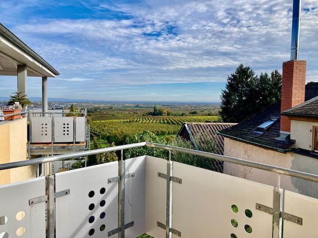 Weitblick von der Terrasse Etagenwohnung Neustadt