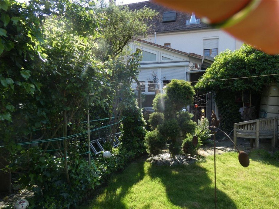 Blick auf den Wintergarten Reihenhaus Landau in der Pfalz
