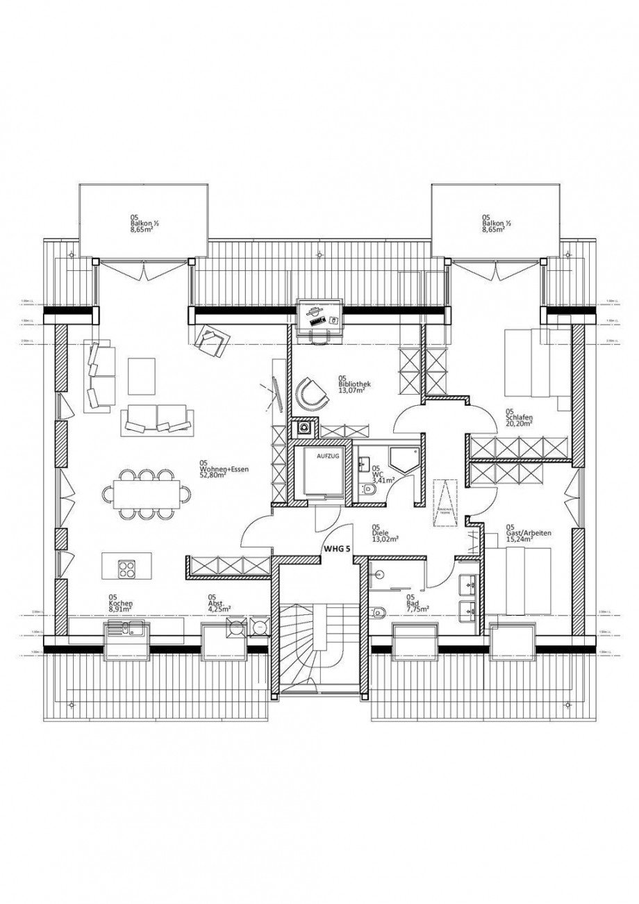 Grundriss Penthouse Penthousewohnung Bad D�rkheim