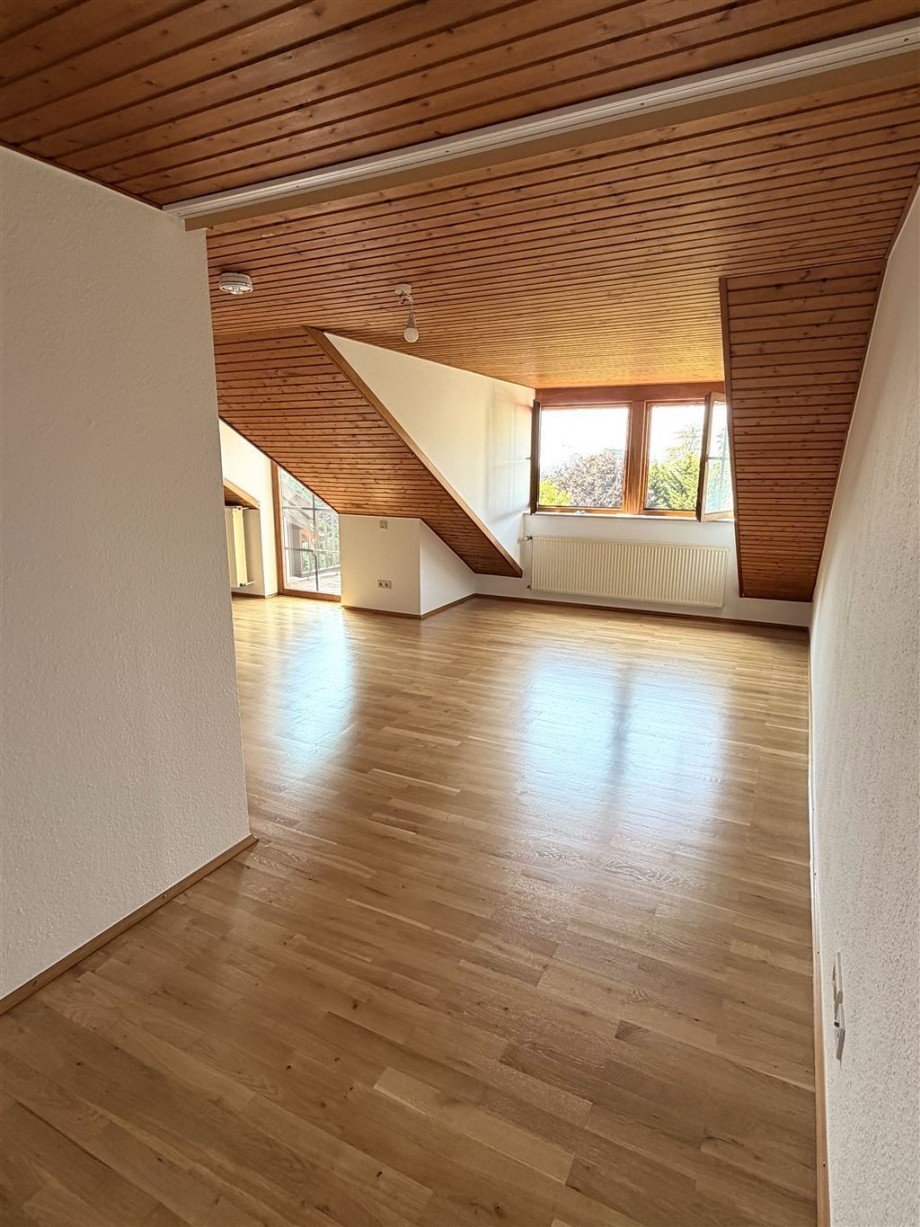 Blick vom Schlafbereich Dachgeschosswohnung Neustadt