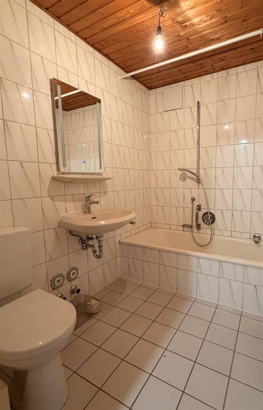 Badezimmer mit Wanne Dachgeschosswohnung Neustadt