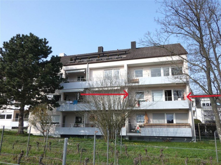 S�dansicht 2-Zimmerwohnung Etagenwohnung Deidesheim