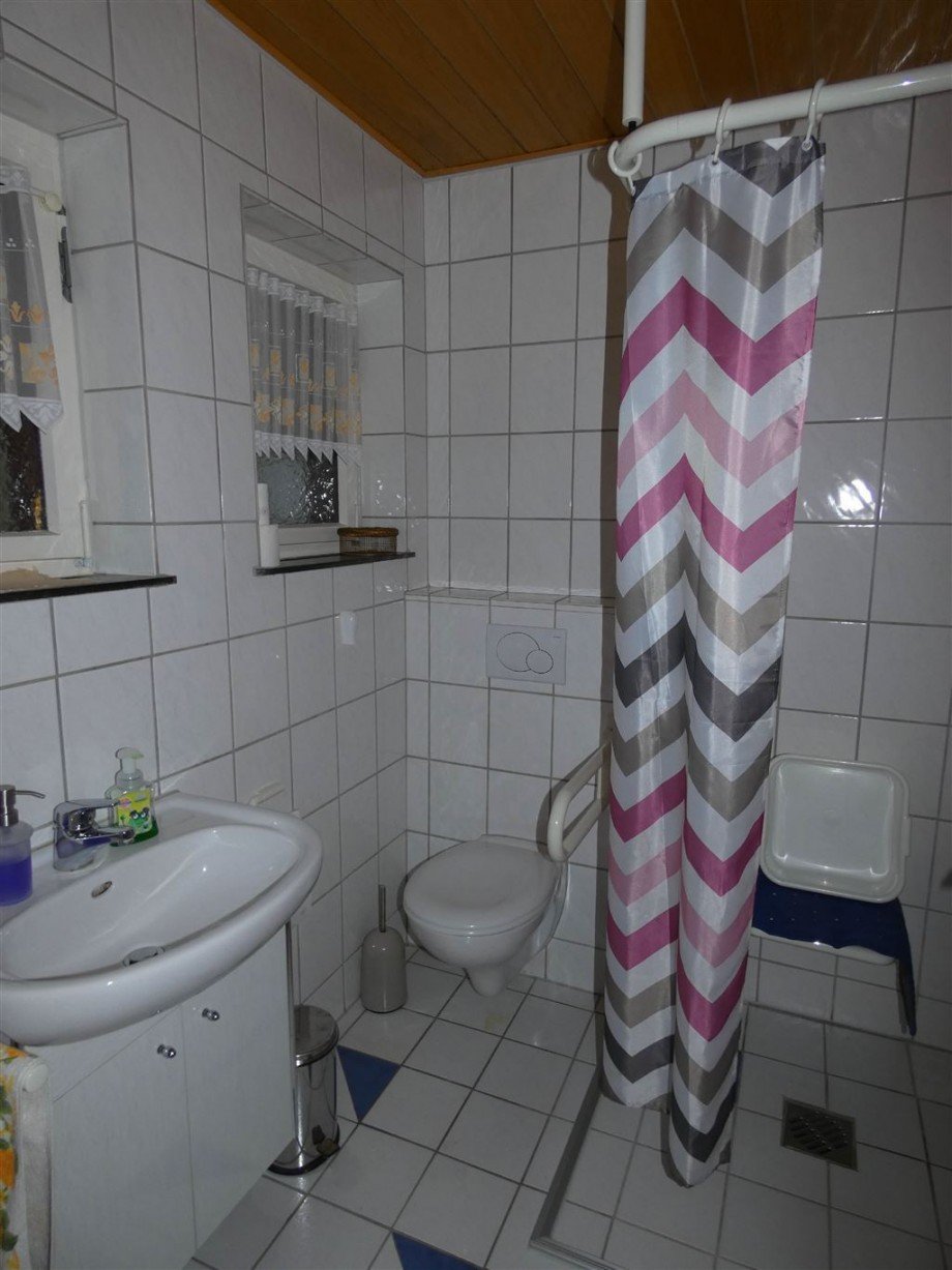 Dusche-WC im Erdgescho� Doppelhaush�lfte Esthal