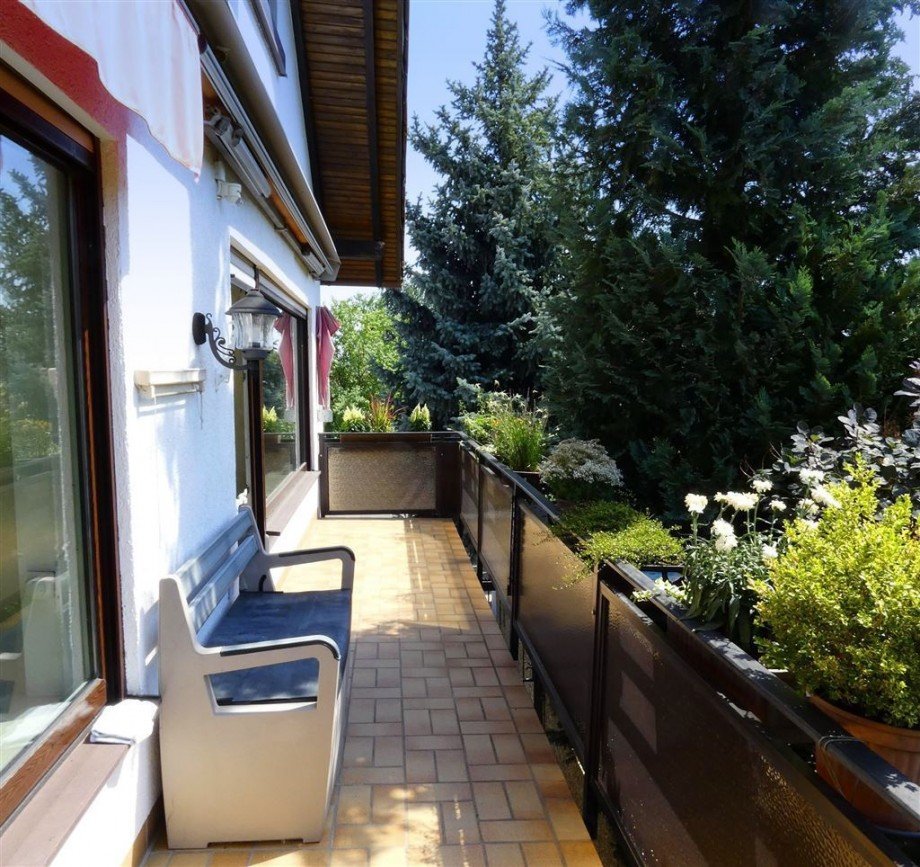 Balkon S�dseite Etagenwohnung Maikammer
